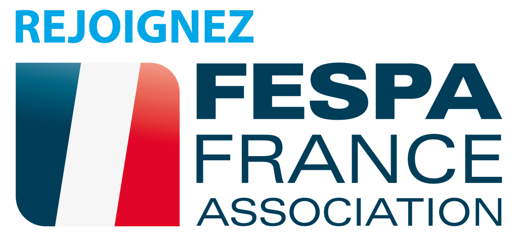 FESPA France rejoignez Bleu Ciel fond blanc